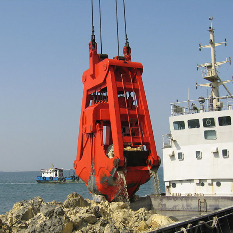 Nm400 2 Peel Dredging Clamshell Grab Bucket Material Bulk Cargo