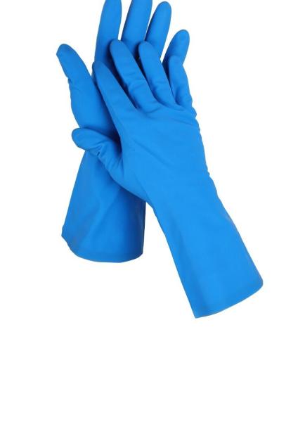 Kitchen Nitrile Solvent Resistant Gloves 15 Mil Household Task Gloves Blue