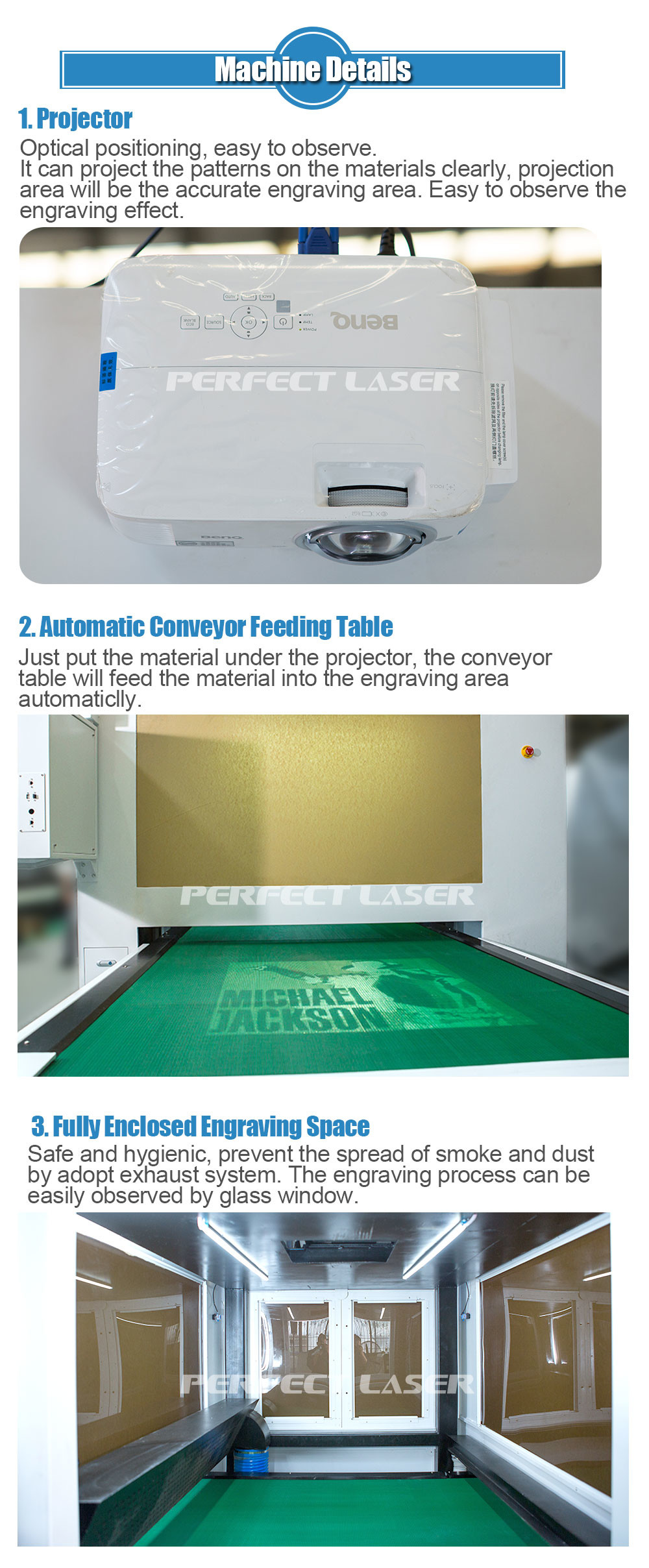 High Speed Denim CO2 Laser Engraving Machine 500w Servo Motor With Conveyor Belt