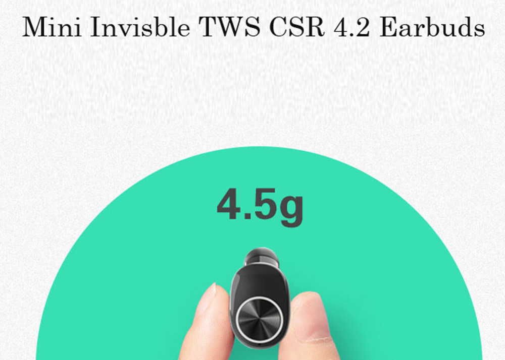 Automatic Pairing Bluetooth Stereo Earphone , Smatphone Wireless Music Earphone