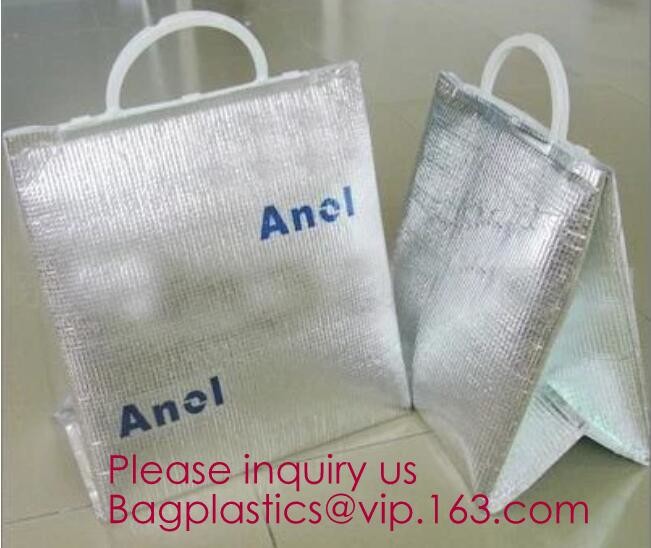 custom bulk waterproof large soft folding food delivery picnic lunch tote grocery cooler bag aluminum foil thermal bags