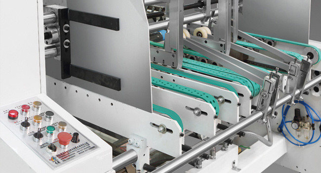 RINO Folder And Gluer Machine 10T For 4 6 Corner Paper Boxes