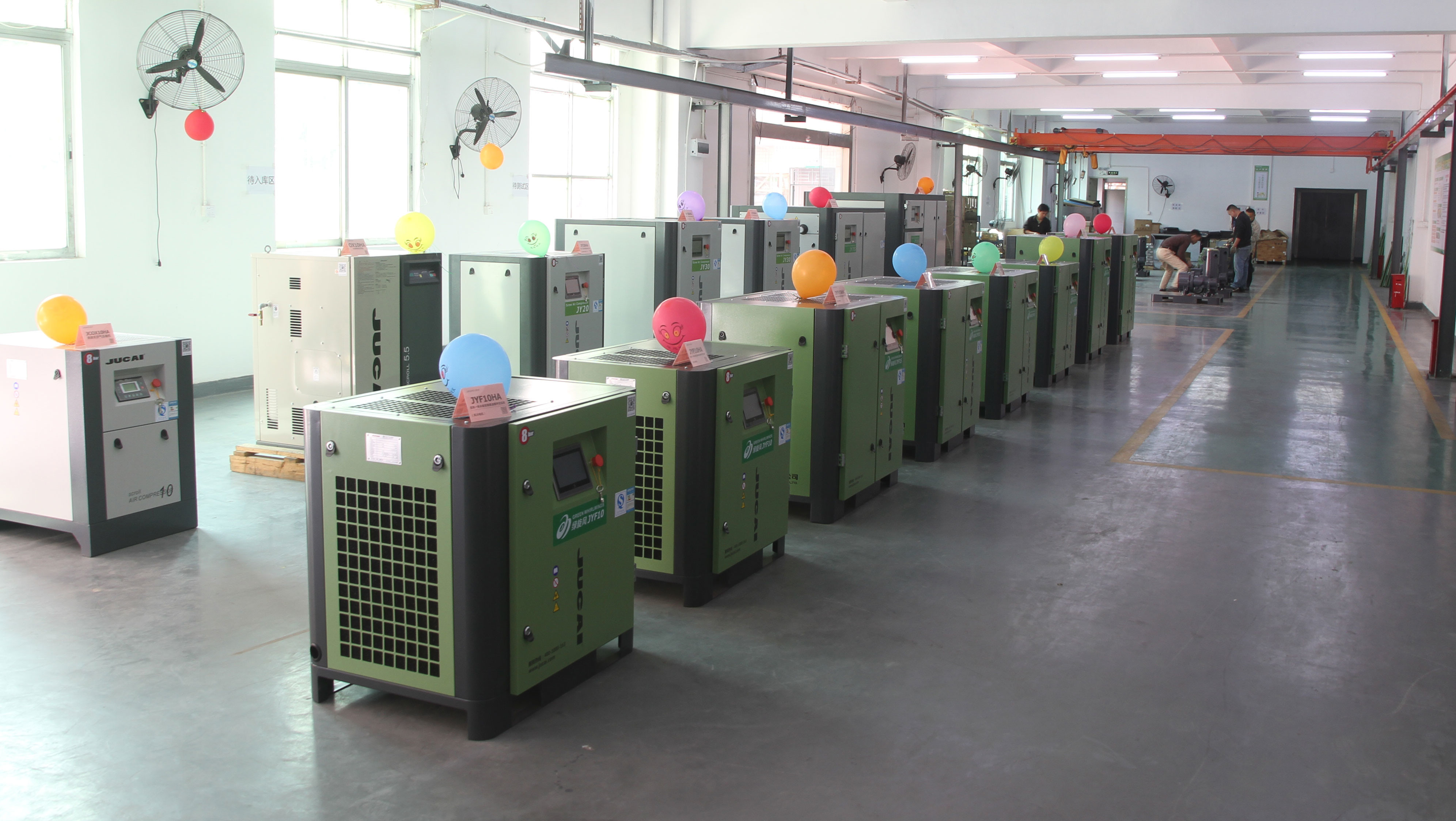 Permanent Magnet 7.5kw Variable Speed Industrial Screw Air Compressors 10hp