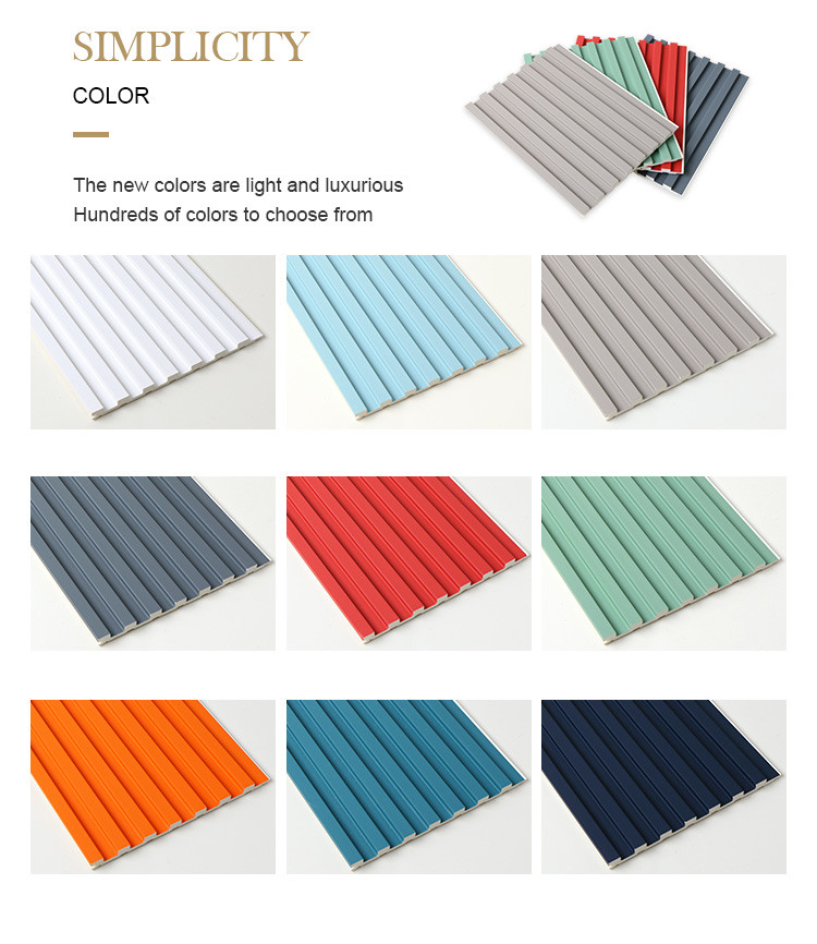 OEM ODM WPC Fluted Wall Panel Interior Formaldehyde Free