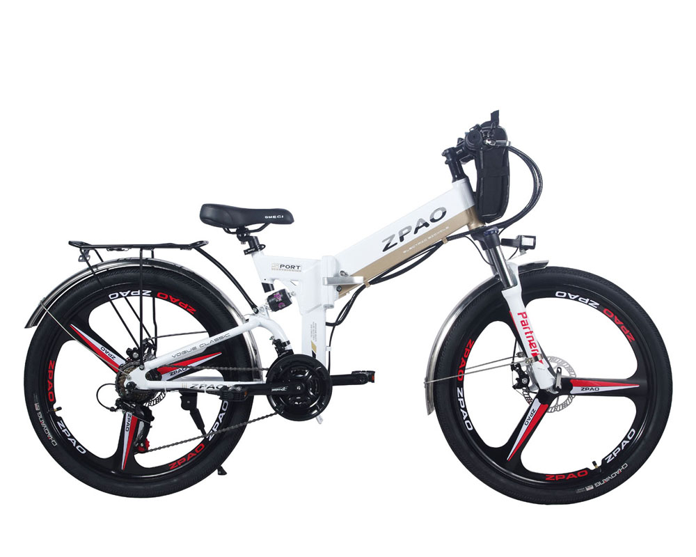 21 Speed Electric Folding Bike 48V 120Km Long Range 26 Inch Wheel Ebike