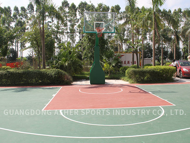 Anti Slip Acrylic Sports Flooring Acrylic Stadium Use For Volleyball