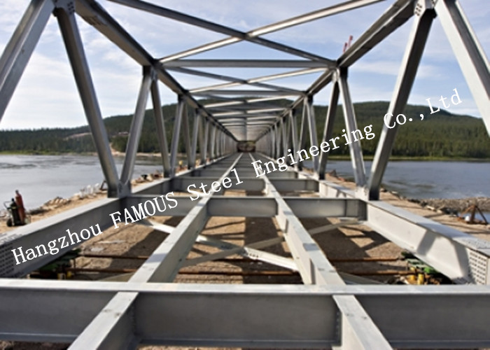 Modern Structural Galvanized Steel Bridge Single Span Construction Easy Installation