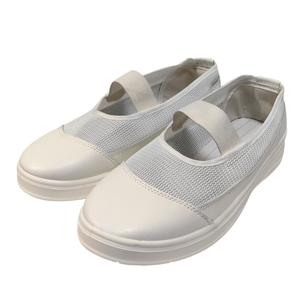 Safety Elastic Open Back Type ESD Antistatic Cleanoom Mesh Shoes for Industrial Workwear