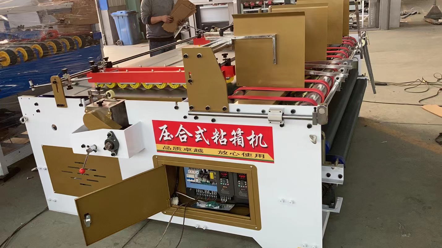 Plastic Packaging Material Semi Automatic Folder Gluer Machine for Stable Performance