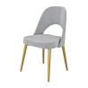 Buy cheap ODM Fabric Dining Room Chairs Ergonomic Grey Upholstered Dining Chair from wholesalers