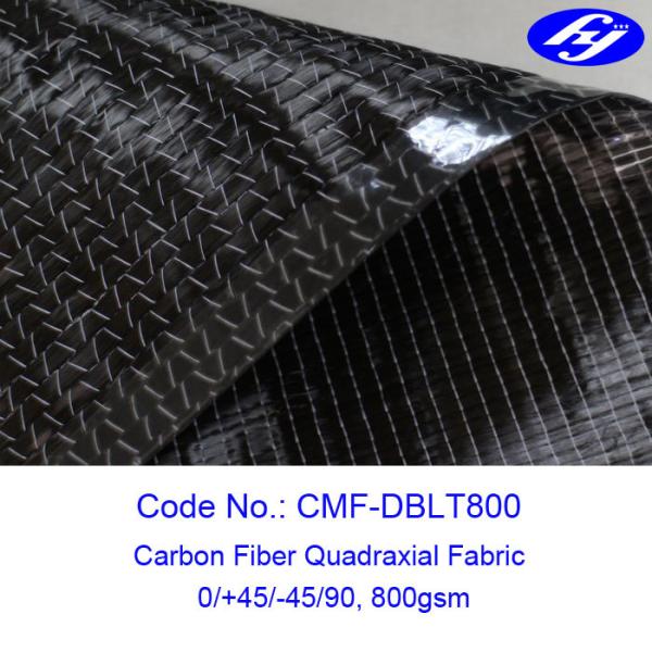 800GSM Carbon Fiber Fabric / Unidirectional Carbon Fiber With 0 / +45 / -45 / 90