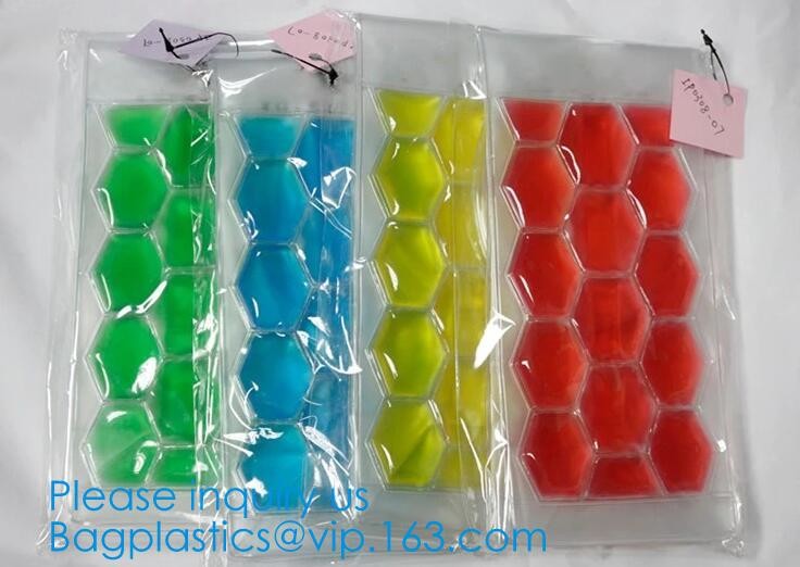 PVC Ice Bag, Wine Beer Gift Bags, Wine Bag, Drink Ice Bags, Portable Wine Bags Gel Ice Pack PVC Wine Cooler Bag With Han