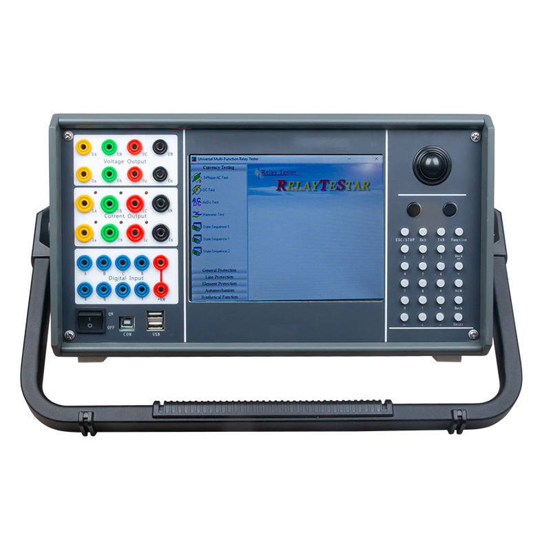 Factory 6u6I 6 Phase Microcomputer Relay Protection Tester Relay Calibrator