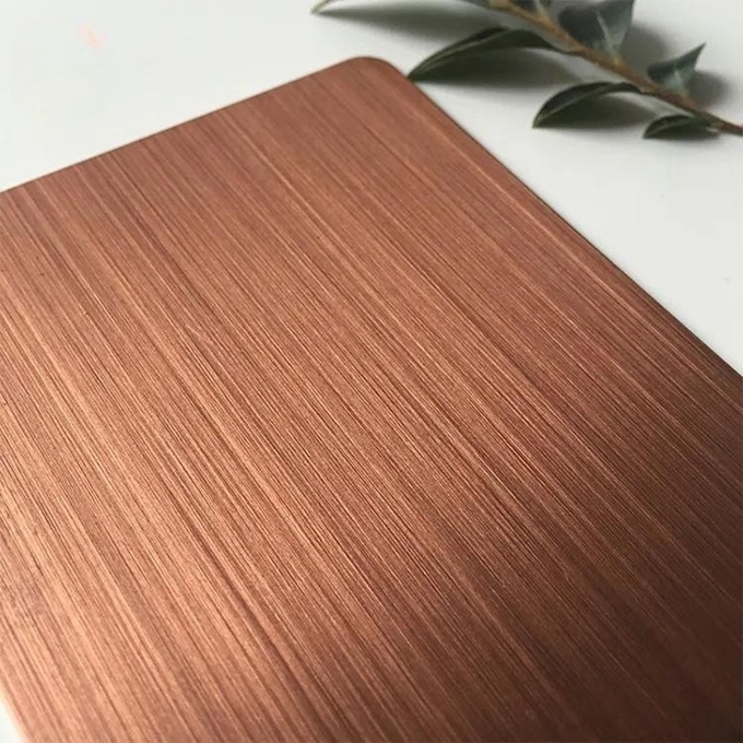 Brushed Hl 316l Stainless Steel Sheet gold plated Stainless Steel Plate