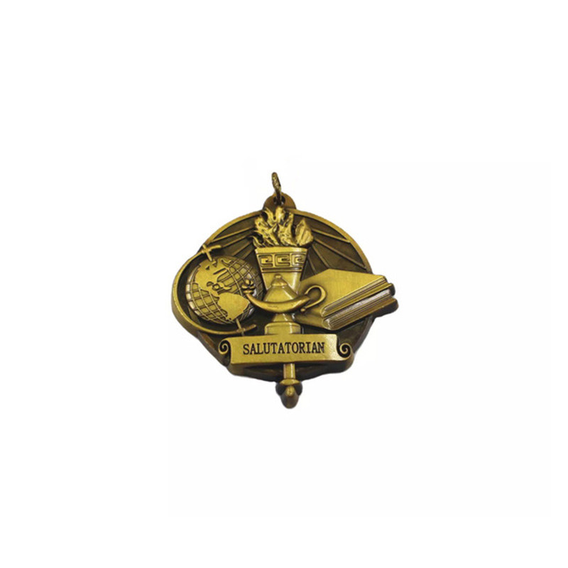 Brushing Custom Marathon Sport Medal Zinc Alloy 3D Gold Metal Award
