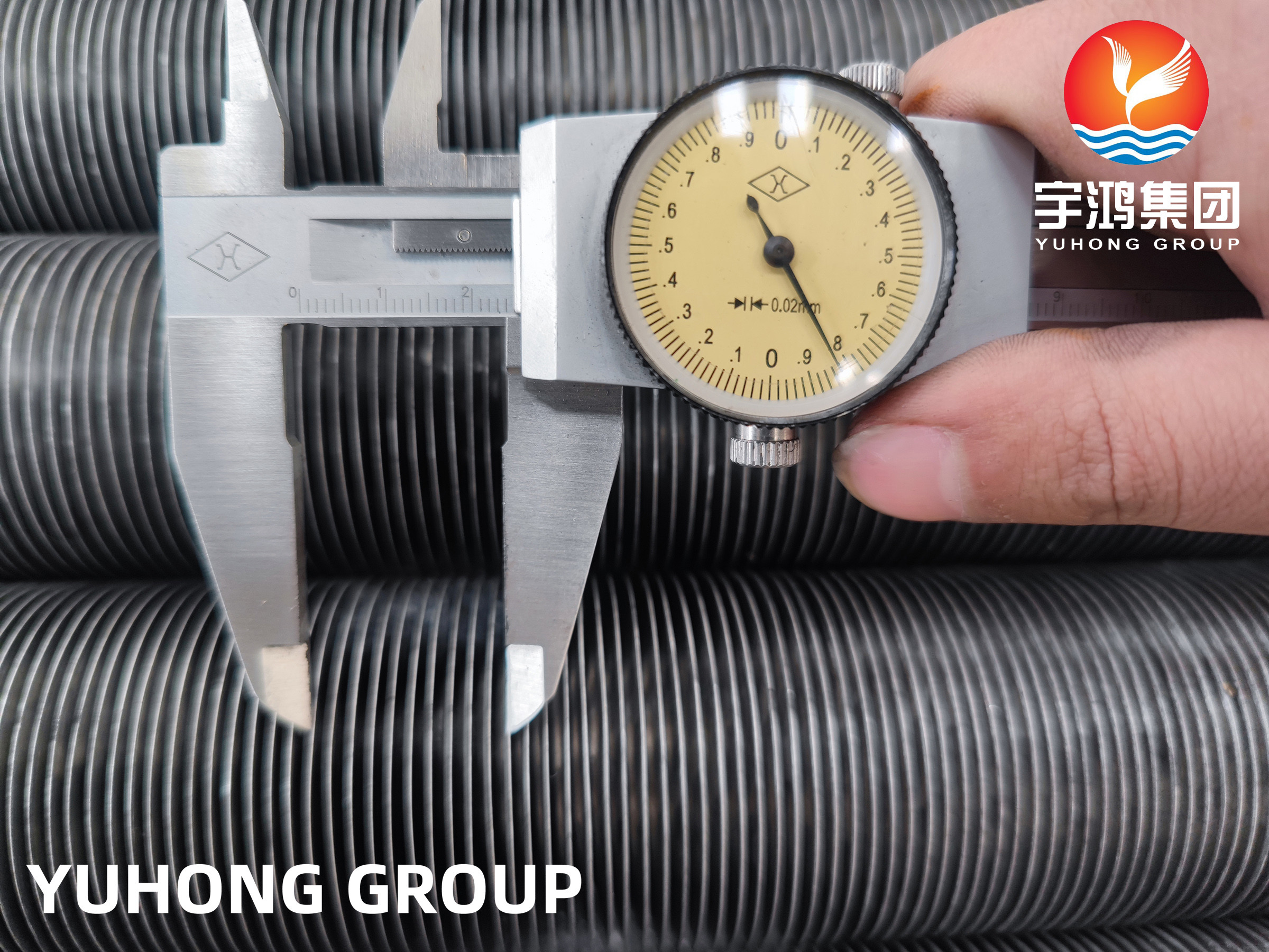 Carbon Steel Base Tube Aluminum Finned Tube For Evaporator HT, ECT Available