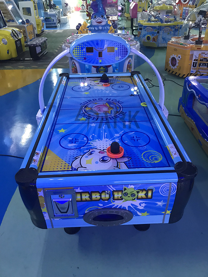 Turbo Hoki Kids Air Hockey Race Arcade Game Machine With Wooden Cabinet Metal Frame