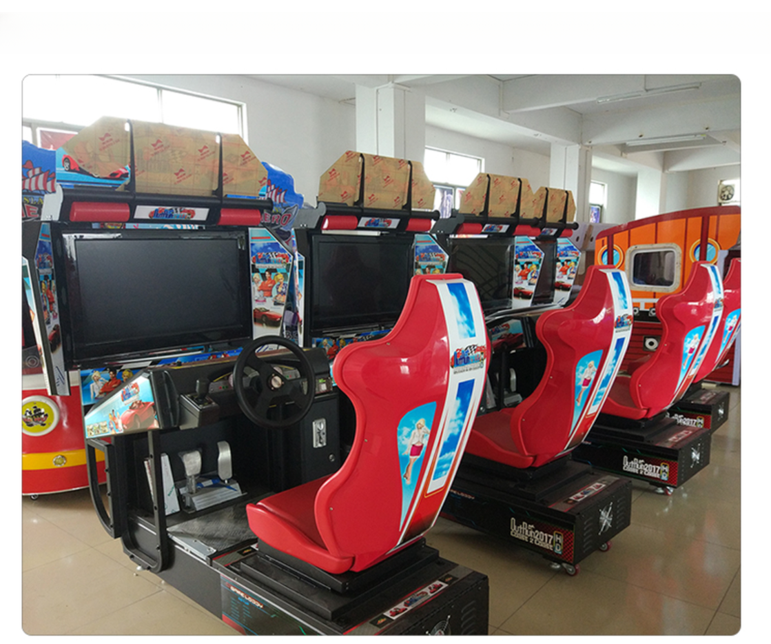 Earn money 32LCD HD Screen Super Outrun Car Racing Games Simulator Driving Video Game Machine