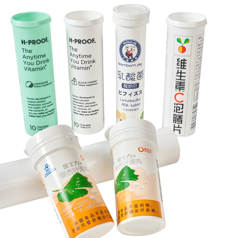 Product Private Label Effervescent Vitamin C Tube with Competitive and PP Collar Material