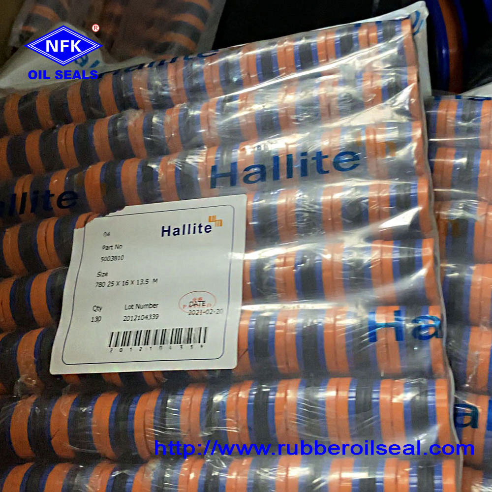Original Hydraulic Seals Parts Hallite 780 Piston Seal Excavator Hydraulic Hydraulic Cylinder Seals