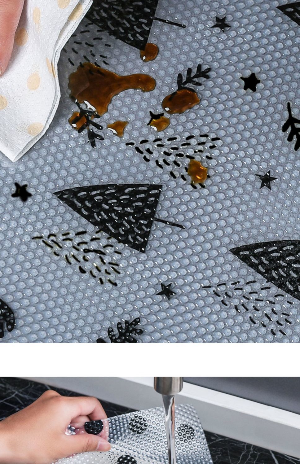 Transitional Design Style Customized Eva Non-slip Washable Kitchen Mat Drawer Shelf Liner
