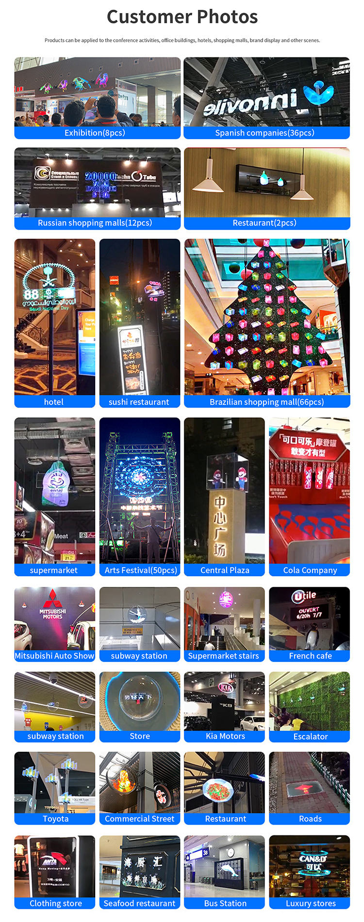 5mm Pixel Pitch Fan Hologram 3D Advertising Projector for Indoor Visual Merchandising