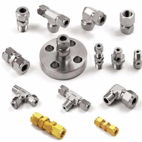 Stainless Steel Compression Tube Fittings 6mm - 20mm Metric Instrument Tubing