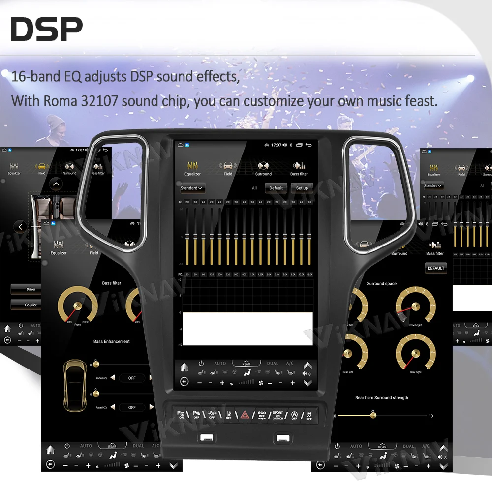 2014-2022 Jeep Grand Cherokee Radio Replacement GPS Navigation ODM