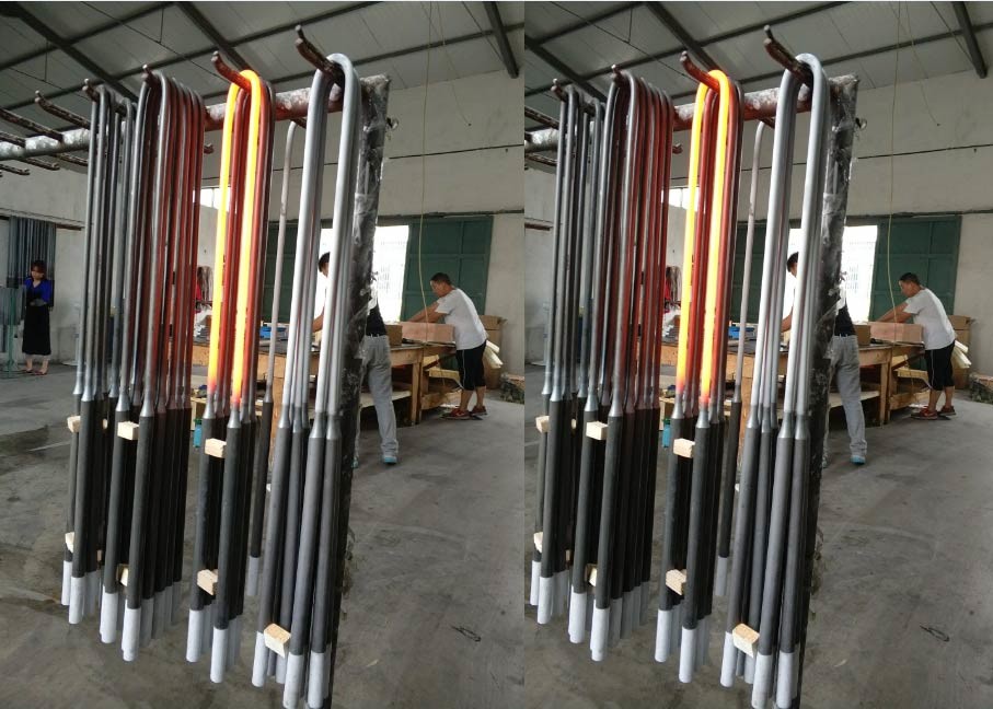 U L Type Mosi2 Heater Molybdenum Disilicide Heating Elements Anti - Corrosion