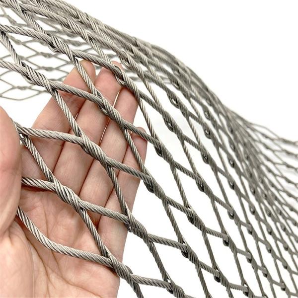 Stainless Steel Knotted Cable Mesh Fence for Balustrade Infill