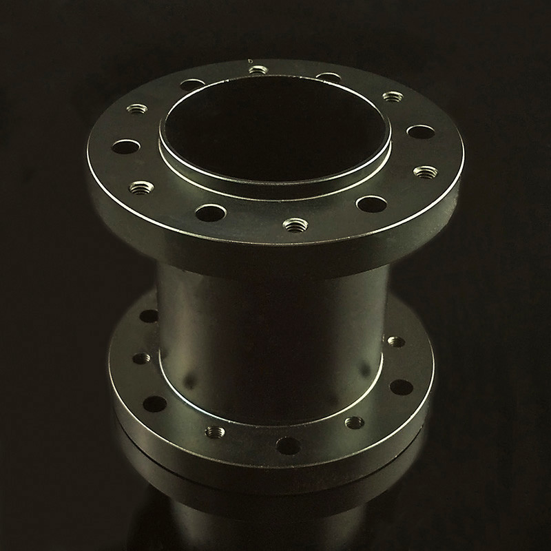 50mm Black Aluminum Steering Wheel Adapter / Universal Steering Wheel Hub Adapter