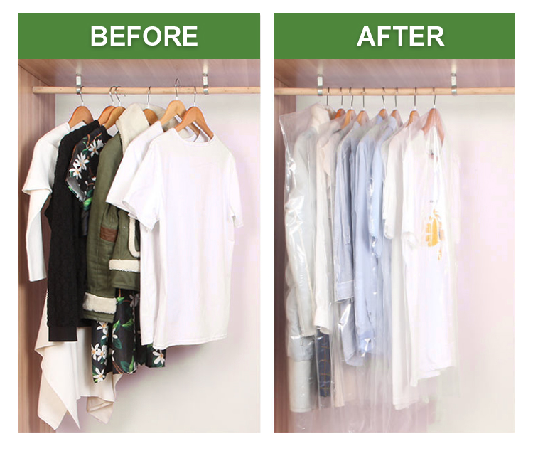Dry Cleaning Plastic Bags for Protective Clothing Storage Dustproof and Waterproof