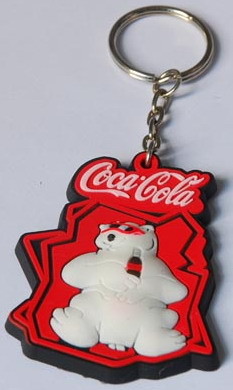 Various Shapes Multicolor Custom PVC Keychains For Gifts / Souvenir
