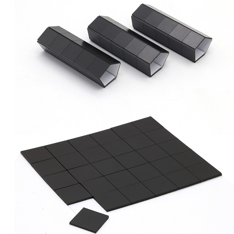 Custom Size Black Adhesive Magnetic Sheet Precut Magnetic Adhesive Tape