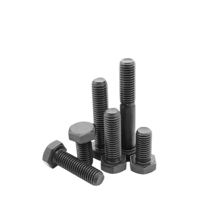 M20 M24 M30 Black Oxide Hex Head Bolts OEM Customized Service Provided for Steel Bolts