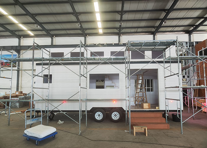 Modern Tiny House On Wheels With Solar Panels Prefab 2 Bedroom Mobile Home