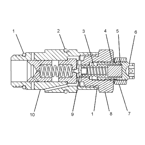 6E6178 VALVE GP-RELIEF Parts scheme