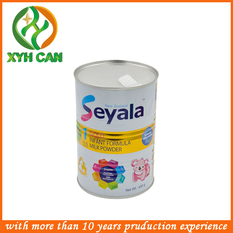 Suger Tin Can Food Packaging Round Candy Tins Glossy Lamination Printing