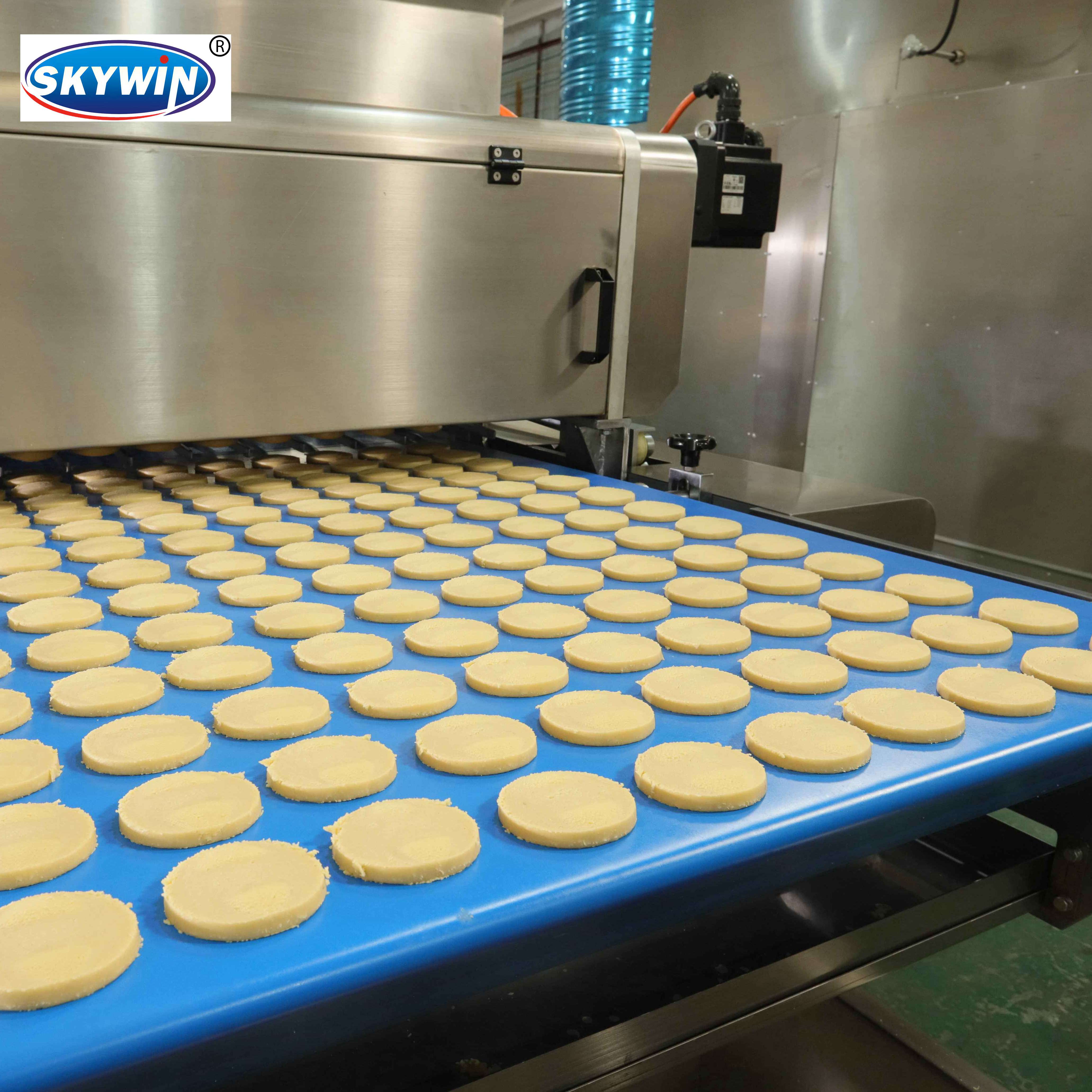 Small Cookie Making Machine For Making Demark Butter Cookie Rotary Oven tunnel oven