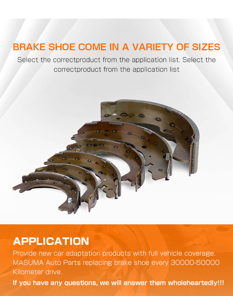 Drum Brake Shoes 04495-12140 04495-12141 04495-12150 04497-12090 for TOYOTA CALDINA