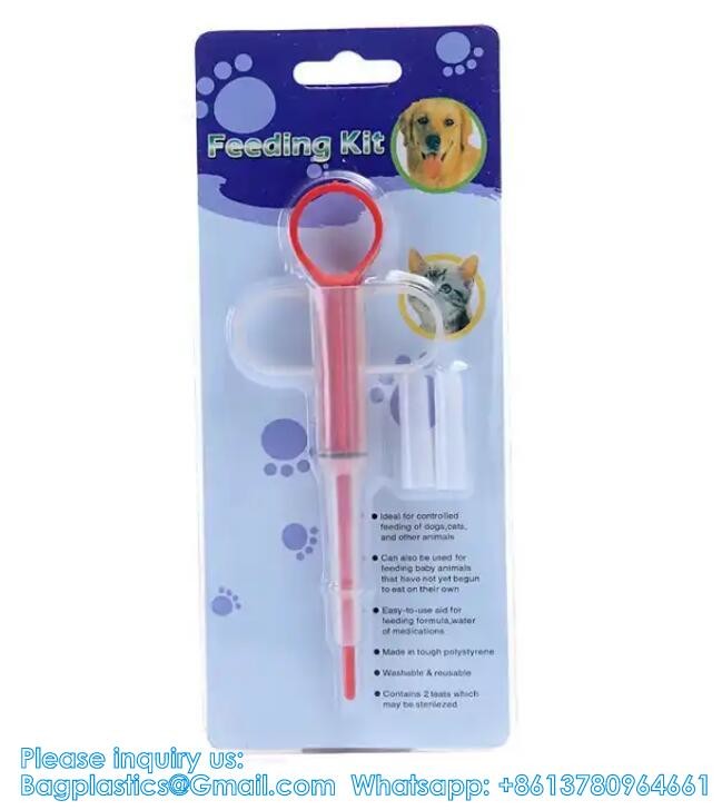 Dual Purpose Pet Pill Feeder Gun Pet Dog Cat Pill Gun Capsule Medication Syringe Medicine Syringe Feeding