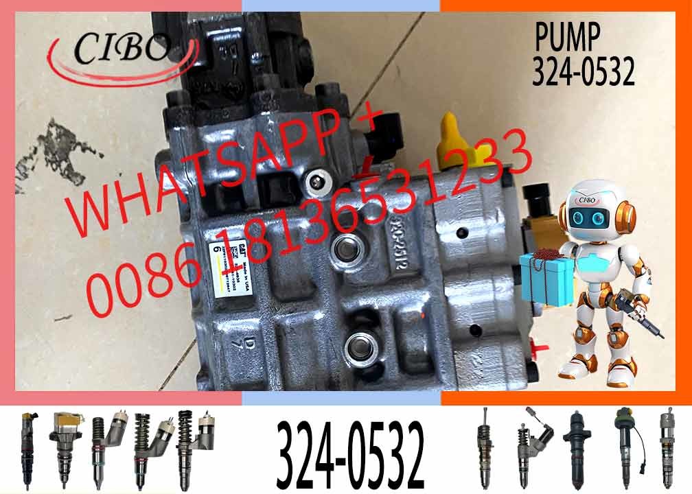 Excavator spare parts E320D Engine Parts C6.4 Diesel Engine Fuel Injection Pump 324-0532 2641A405