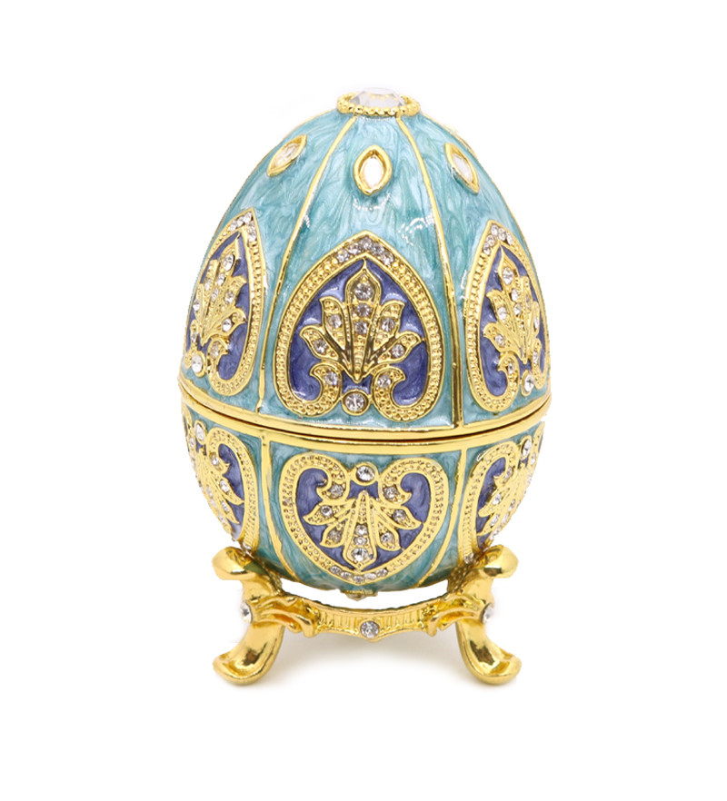 Red Egg Trinket Box Easter Egg Jewelry Box Russian Craft Collectible Easter Gifts Rrussian Faberge Egg jewelry box