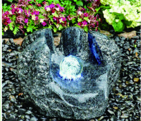 Shell Shape Outdoor Garden Water Fountains , Durable Granite Water Fountain