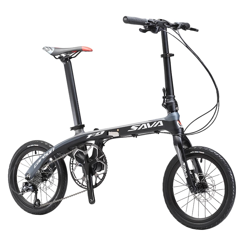 Sava Z2 Carbon Folding Bike 9 Speed TORAY T800 Carbon Fiber Frame