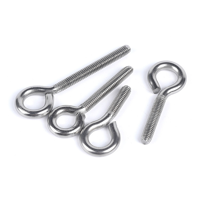 Stainless Steel 304 Ring Screw Sheep Eye Round Self Tapping Screw M4 X 50 Eye Screw