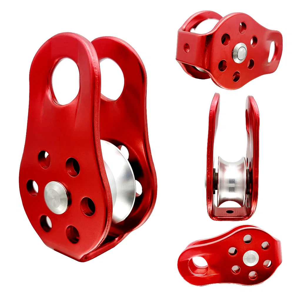 Heavy Duty Single Swivel Rope Pulley Fixed Tree Rock Climbing Single Pulley Rappelling Arborist Rescue