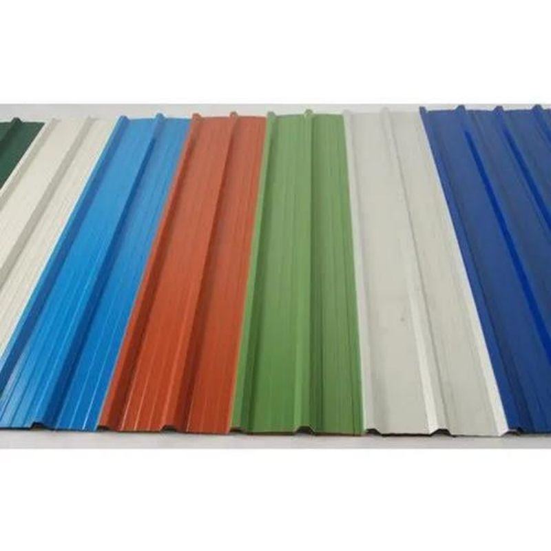 IBR DX51D PPGI Carbon Steel Coil Wavy Trapezoid Shape Corrugated Roofing Sheet