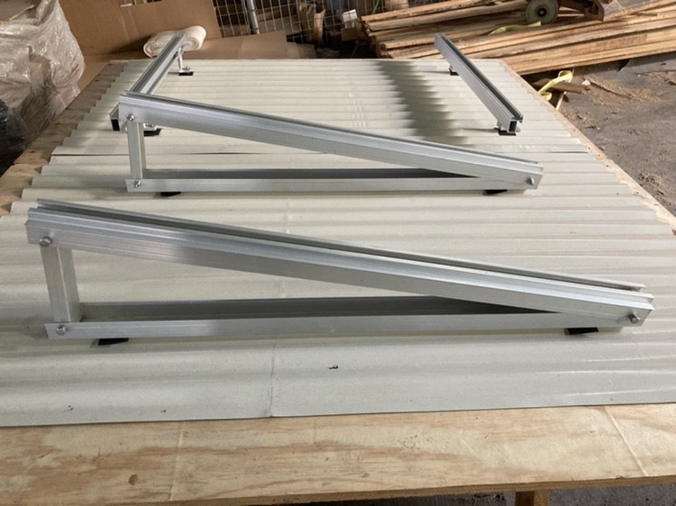 Aluminum 6005 T5 Flat Roof Solar Mounting System 3000W 5000W