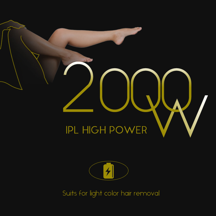 2 In 1 2000W Portable IPL SHR Hair Removal Machine